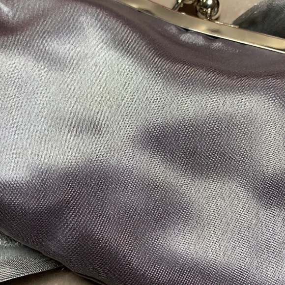 Satin Bow Bling Rhinestone Clutch - Picture 6 of 10